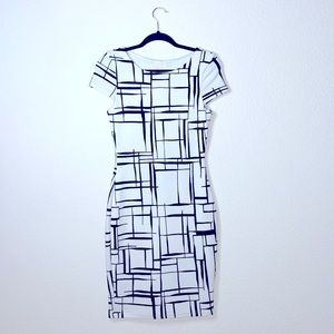 Just me dress, black and white